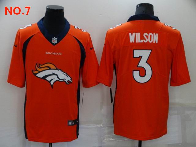 Men's Denver Broncos 3 3 Russell Wilson Jersey NO.7 ;